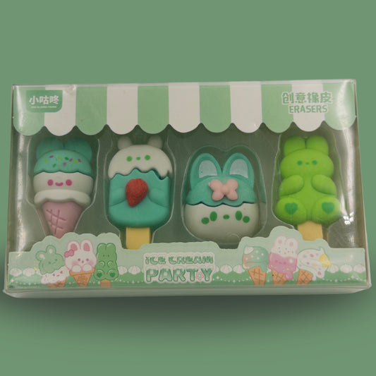 Ice Cream Rubber Set
