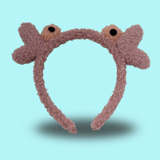 Frog Eye Fur Hair Band