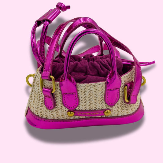 Jute Chrome Bag