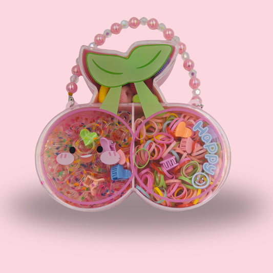 Cherry Charm Hair Tie Set