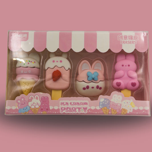 Ice Cream Rubber Set